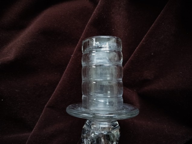 Antique Venetian Glass Chandelier fluted arm 