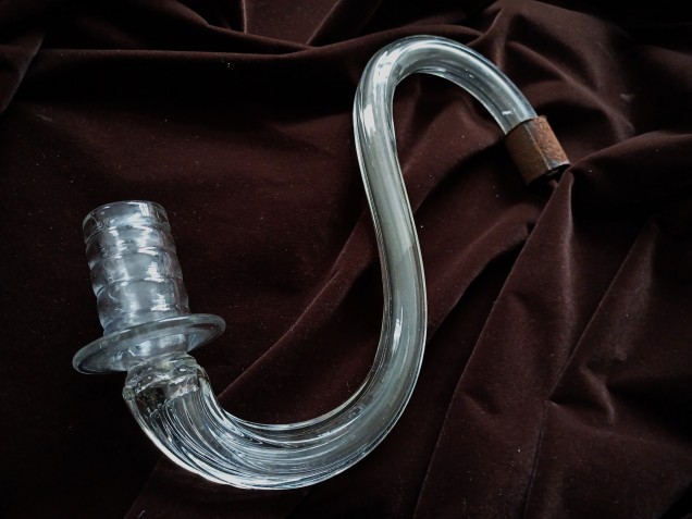 Antique Venetian Glass Chandelier fluted arm 