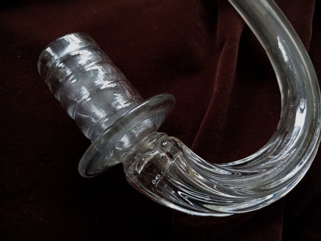 Antique Venetian Glass Chandelier fluted arm 