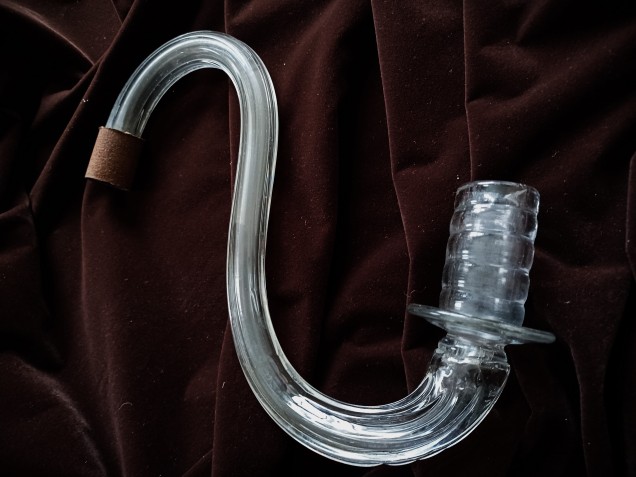 Antique Venetian Glass Chandelier fluted arm 