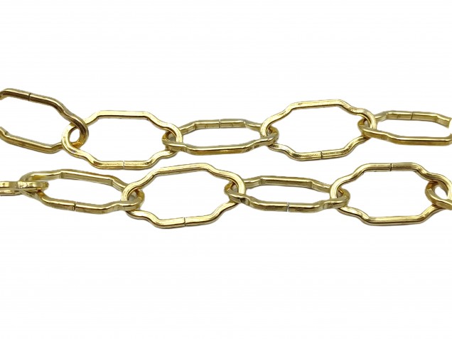 Chandelier Chain - Gothic Brass Effect half metre