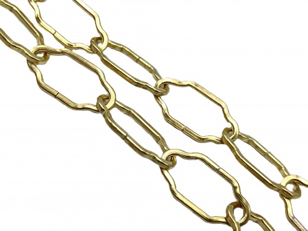 Chandelier Chain - Gothic Brass Effect half metre