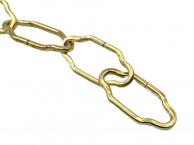 Chandelier Chain - Gothic Brass Effect half metre