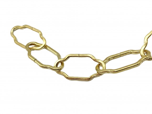 Chandelier Chain - Gothic Brass Effect half metre