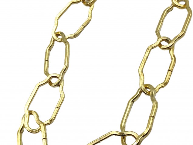 Chandelier Chain - Gothic Brass Effect half metre