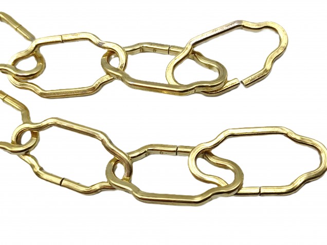 Chandelier Chain - Gothic Brass Effect half metre