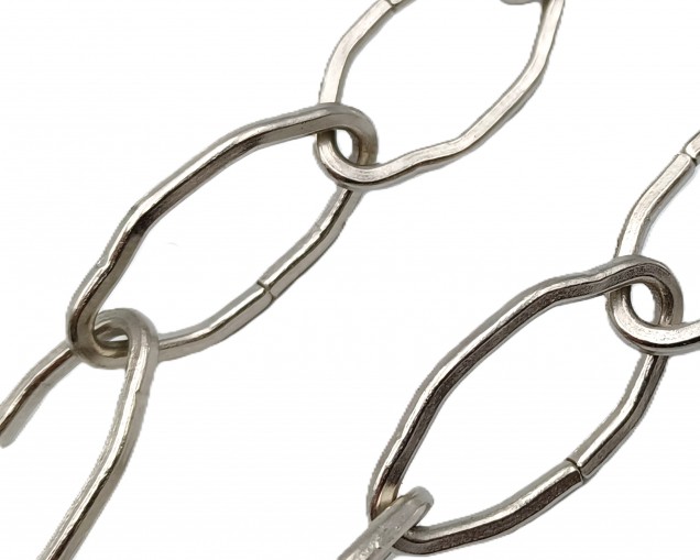 Chrome Chandelier Chain Gothic Link Chrome Plated Finish - 10KG Max Load