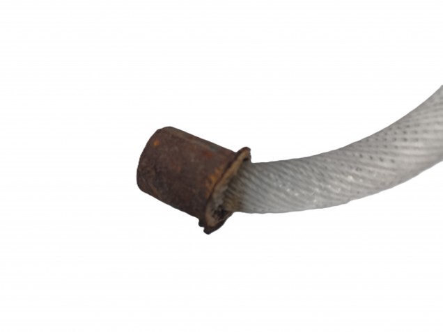 Antique Murano glass chandelier Leaf blue and clear 