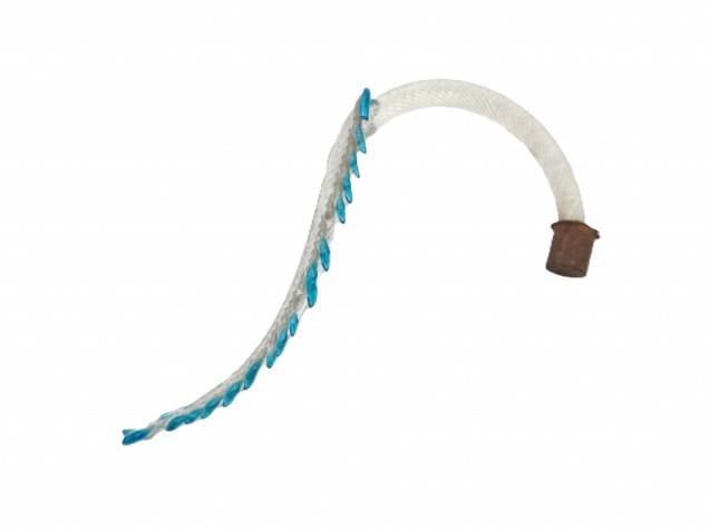 Antique Murano glass chandelier Leaf blue and clear 