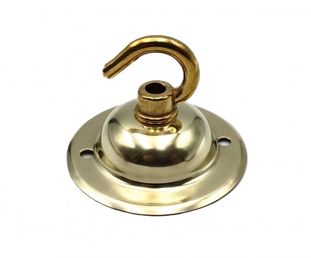 Solid Brass Ceiling Rose Hook Plate 5 finishes