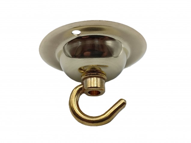 Solid Brass Ceiling Rose Hook Plate 5 finishes