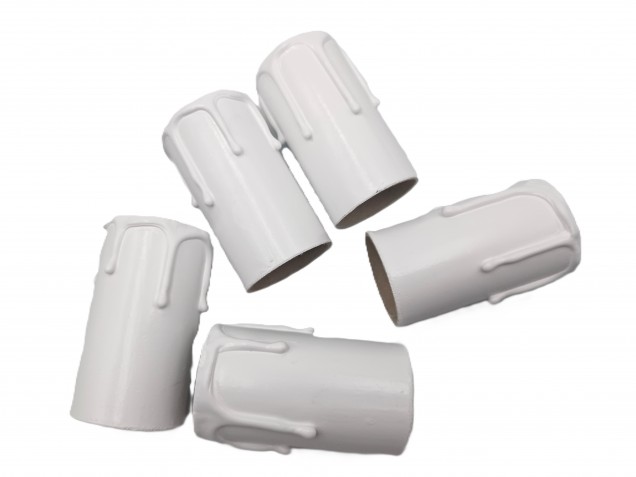 Candle Tubes White Drip Card 65mm x 32mm