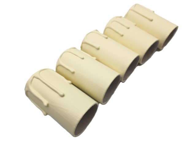 Candle Tubes for chandeliers Cream Drip Card 65mm x 32mm