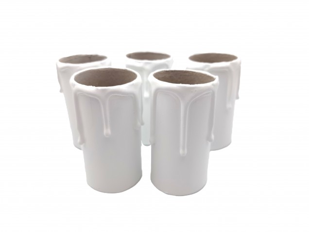 Candle Tubes White Drip Card 58mm x 32mm 