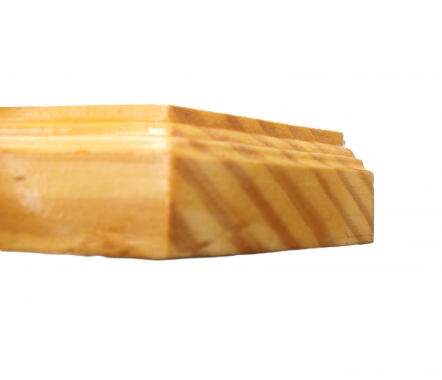 Wooden ceiling pattress manufactured from Pine, octagon 150mm