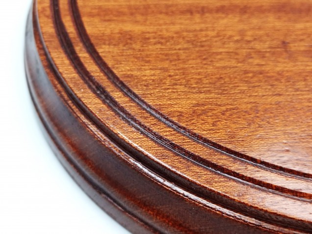 Varnished ceiling Pattress Sapele Approx. Width 200mm 