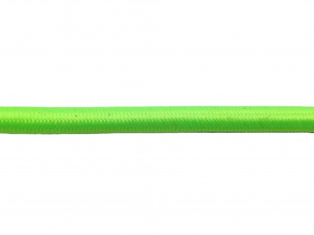 LIME GREEN ROUND OVERBRAID 3 CORE FLEX ELECTRIC LIGHTING CABLE CORD WIRE 0.50 MM