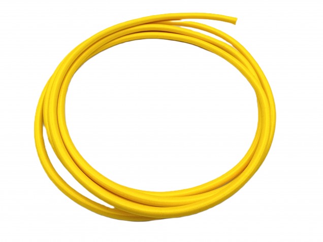 ROUND OVERBRAID 3 CORE FLEX ELECTRIC LIGHTING PERIOD CORD BUTTERCUP YELLOW 0.50 MM