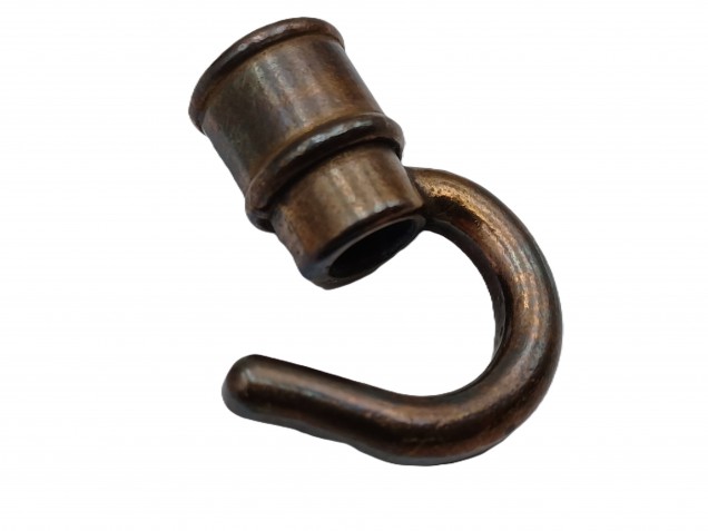 Chandelier ceiling hook old brass half inch female thread 