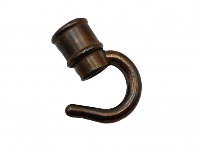Chandelier ceiling hook old brass half inch female thread 