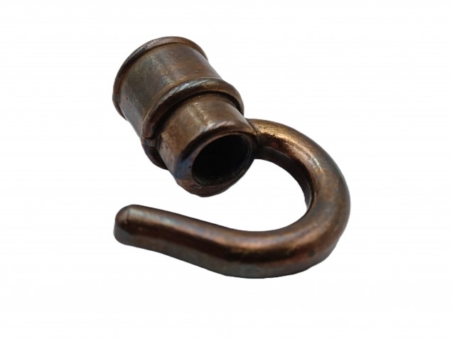 Chandelier ceiling hook old brass half inch female thread 