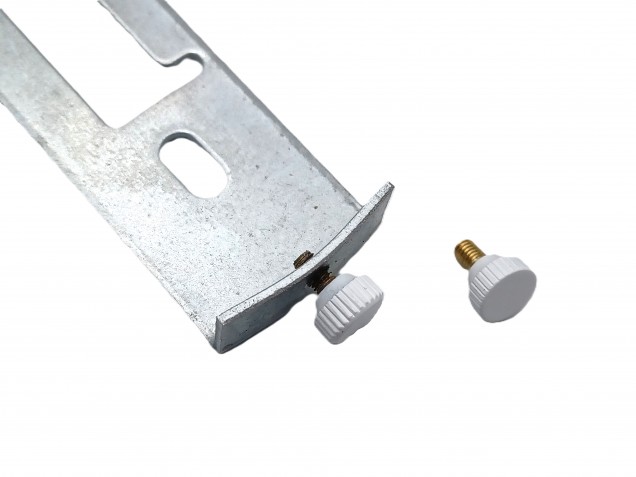 White chandelier ceiling rose with open hook and bracket