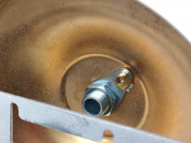 White chandelier ceiling rose with open hook and bracket