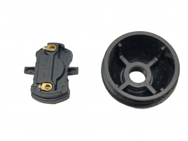 E27 - ES bulb-lamp holder 3 part black plain skirt