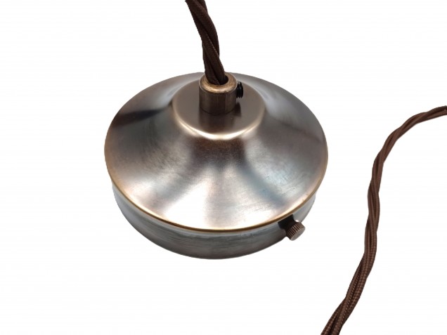 Antique Brass Ceiling Rose With E14 Lamp Holder Set 100mm Ceiling Rose