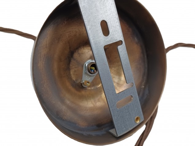 Antique Brass Ceiling Rose With E14 Lamp Holder Set 100mm Ceiling Rose