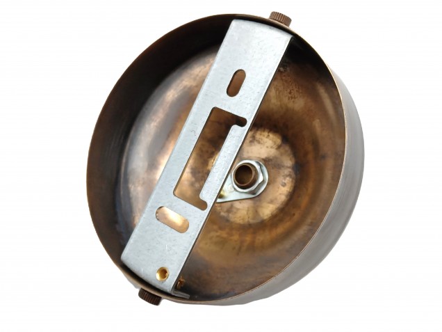 Antique Brass Ceiling Rose With E14 Lamp Holder Set 100mm Ceiling Rose