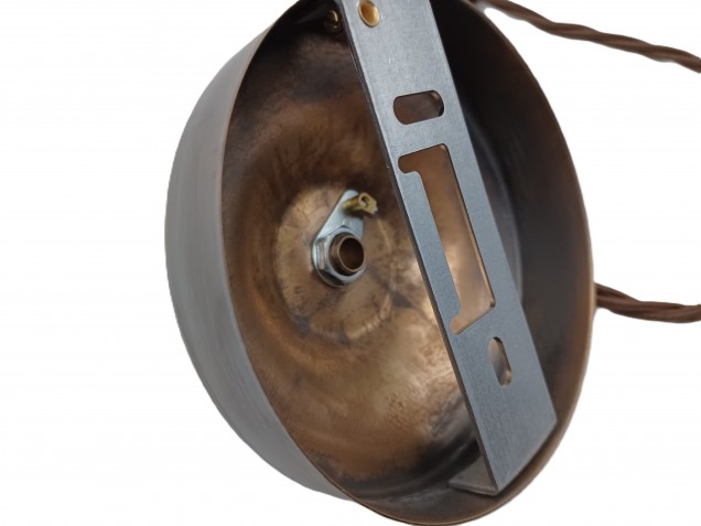 Antique Brass Ceiling Rose With E27 Lamp Holder Set 100mm Ceiling Rose