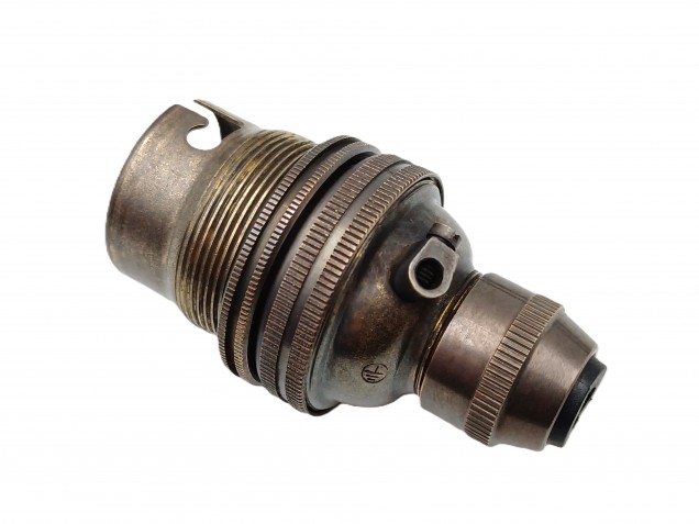 Antique Brass Ceiling Rose With B22 Lamp Holder Set 100mm Ceiling Rose