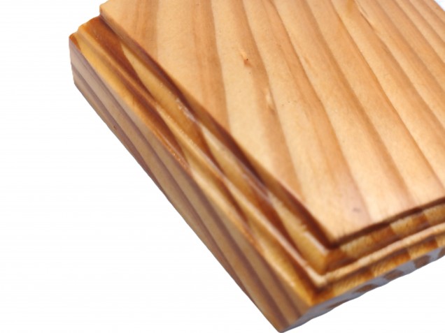 Wooden ceiling pattress manufactured from Pine, pentagon 150mm