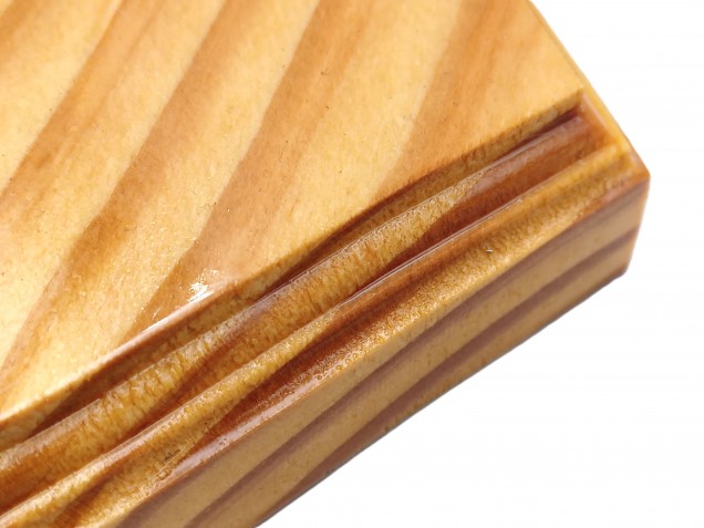 Wooden ceiling pattress manufactured from Pine, pentagon 150mm