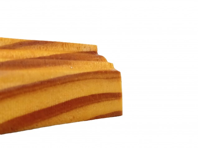 Wooden ceiling pattress manufactured from Pine, pentagon 150mm