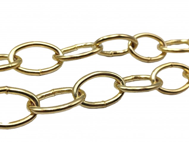 Chandelier Chain Welded Link 1 Inch- in Brass 50kg Max