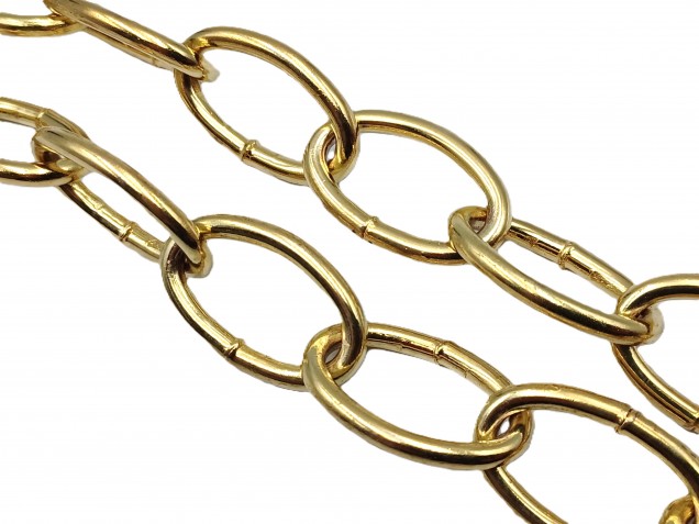 Chandelier Chain Welded Link 1 Inch- in Brass 50kg Max