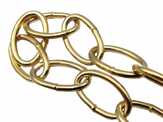 Chandelier Chain Welded Link 1 Inch- in Brass 50kg Max