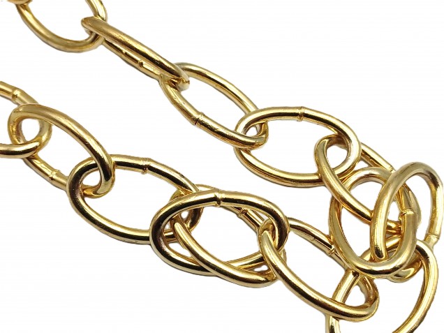 Chandelier Chain Welded Link 1 Inch- in Brass 50kg Max