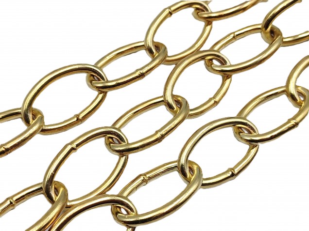 Chandelier Chain Welded Link 1 Inch- in Brass 50kg Max