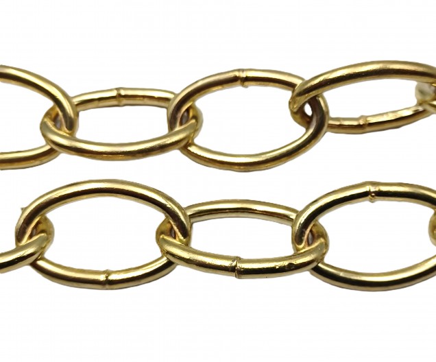 Chandelier Chain Welded Link 1 Inch- in Brass 50kg Max