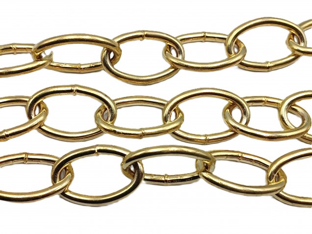 Chandelier Chain Welded Link 1 Inch- in Brass 50kg Max