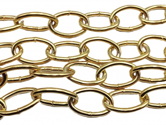 Chandelier Chain Welded Link 1 Inch- in Brass 50kg Max