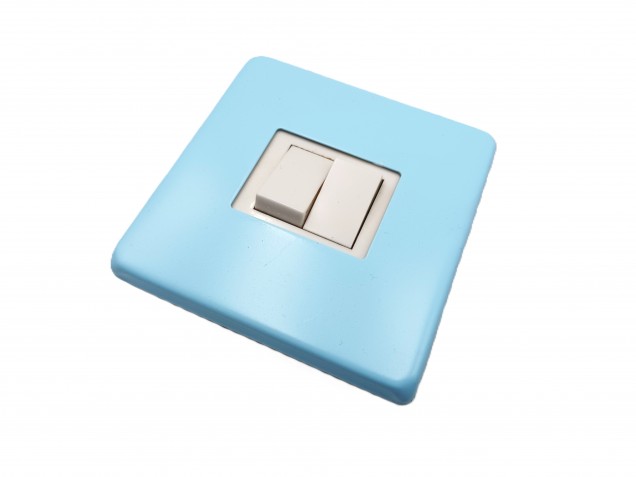 Light Switch Cover Plate Conversion In baby blue