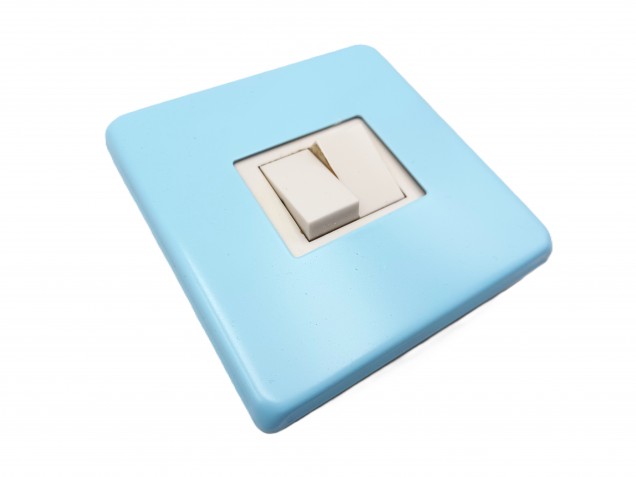 Light Switch Cover Plate Conversion In baby blue