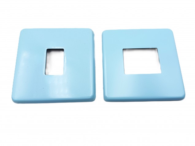 Light Switch Cover Plate Conversion In baby blue