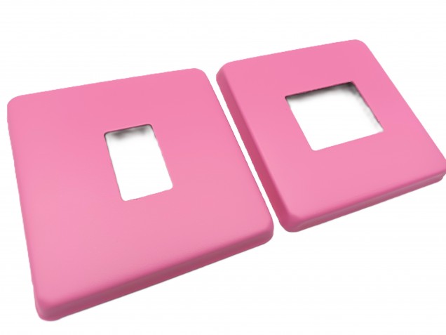 Light Switch Cover Plate Conversion In baby pink
