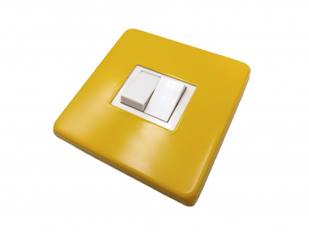 Light Switch Cover Plate Conversion In Yellow