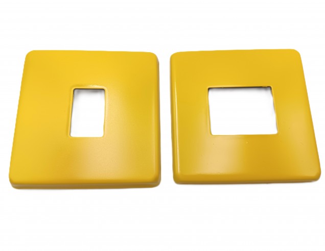 Light Switch Cover Plate Conversion In Yellow